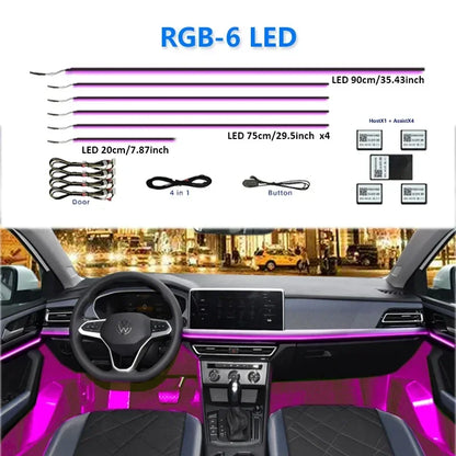 For BMW Only 22 In 1 Neon LED Car  Led Interior Ambient Light Car Acrylic Strip F10 F20 F30 E36 E39 E60 E87 E90 E91 E92 G20 G30