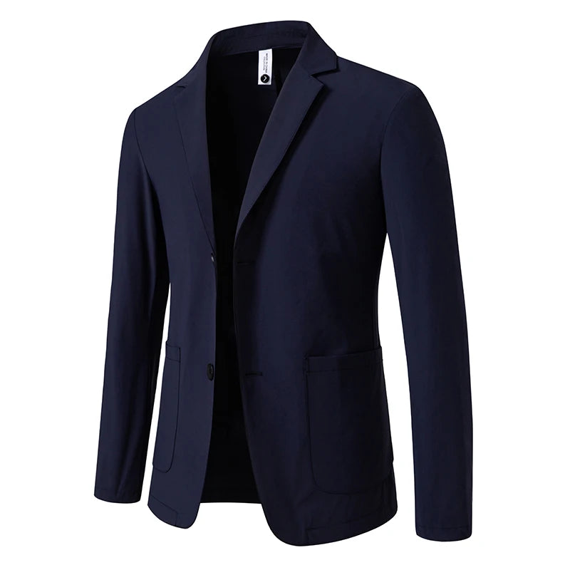 2026 New Summer Sunscreen Jacket for Men's Fattened Plus Size Fat Man Business Casual Suit Men's Top Single Piece