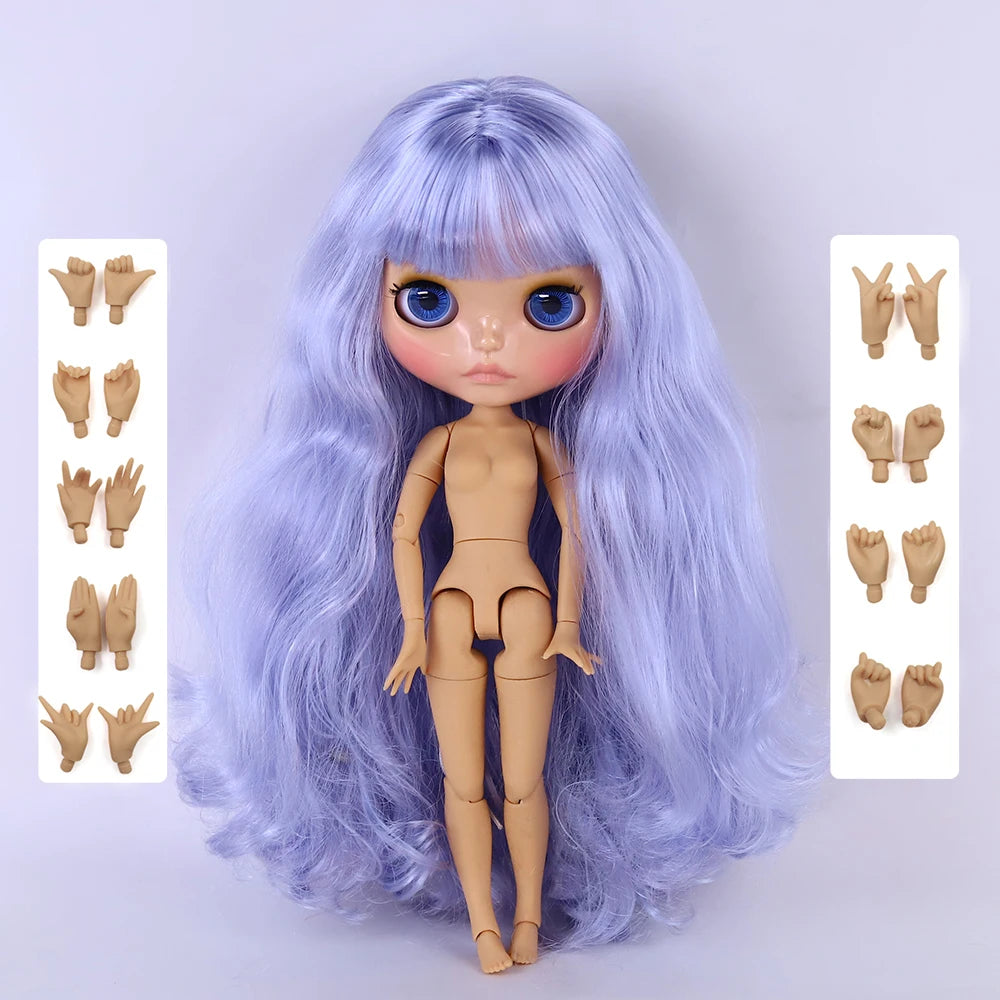 ICY DBS Blyth Doll 1/6 Joint 30cm tan Skin Glossy Face Female Set Doll BJD Toy Gift