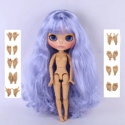 ICY DBS Blyth Doll 1/6 Joint 30cm tan Skin Glossy Face Female Set Doll BJD Toy Gift