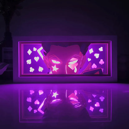 Anime Series Paper-Cut Light Room Bedroom Night Light Remote Control Colorful Light Box Atmosphere Light