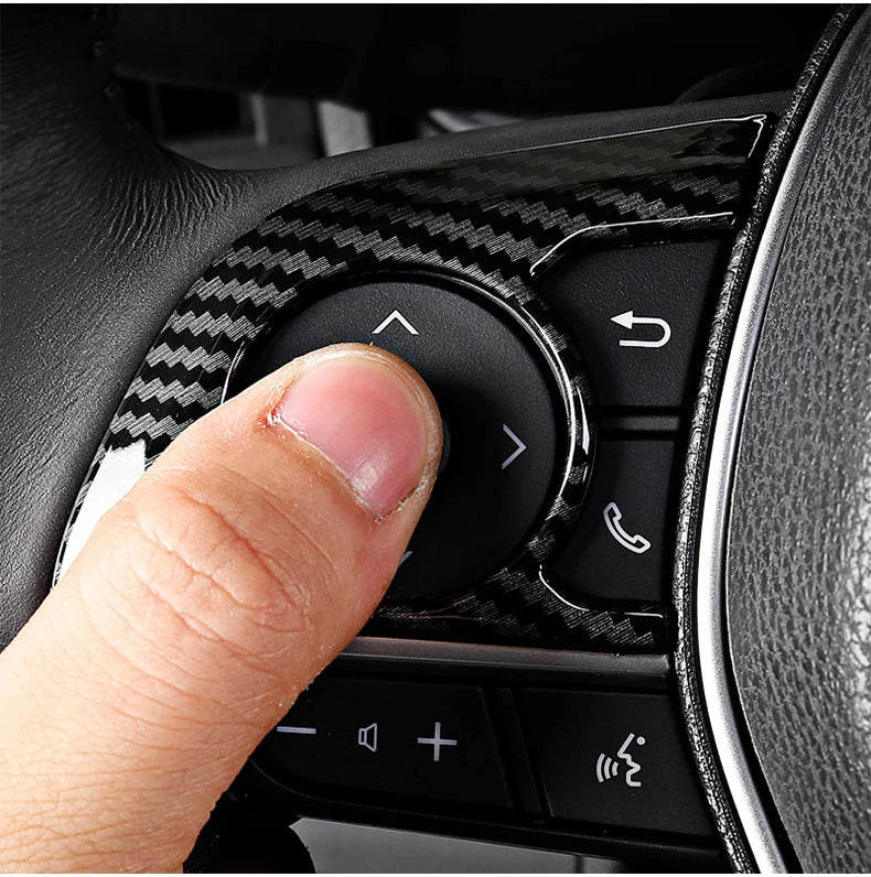 For Toyota Camry XV70 70 2018 2019 2020 2021 2022 2023 ABS Car Steering Wheel Button Panel Trim Cover Decorative Sticker