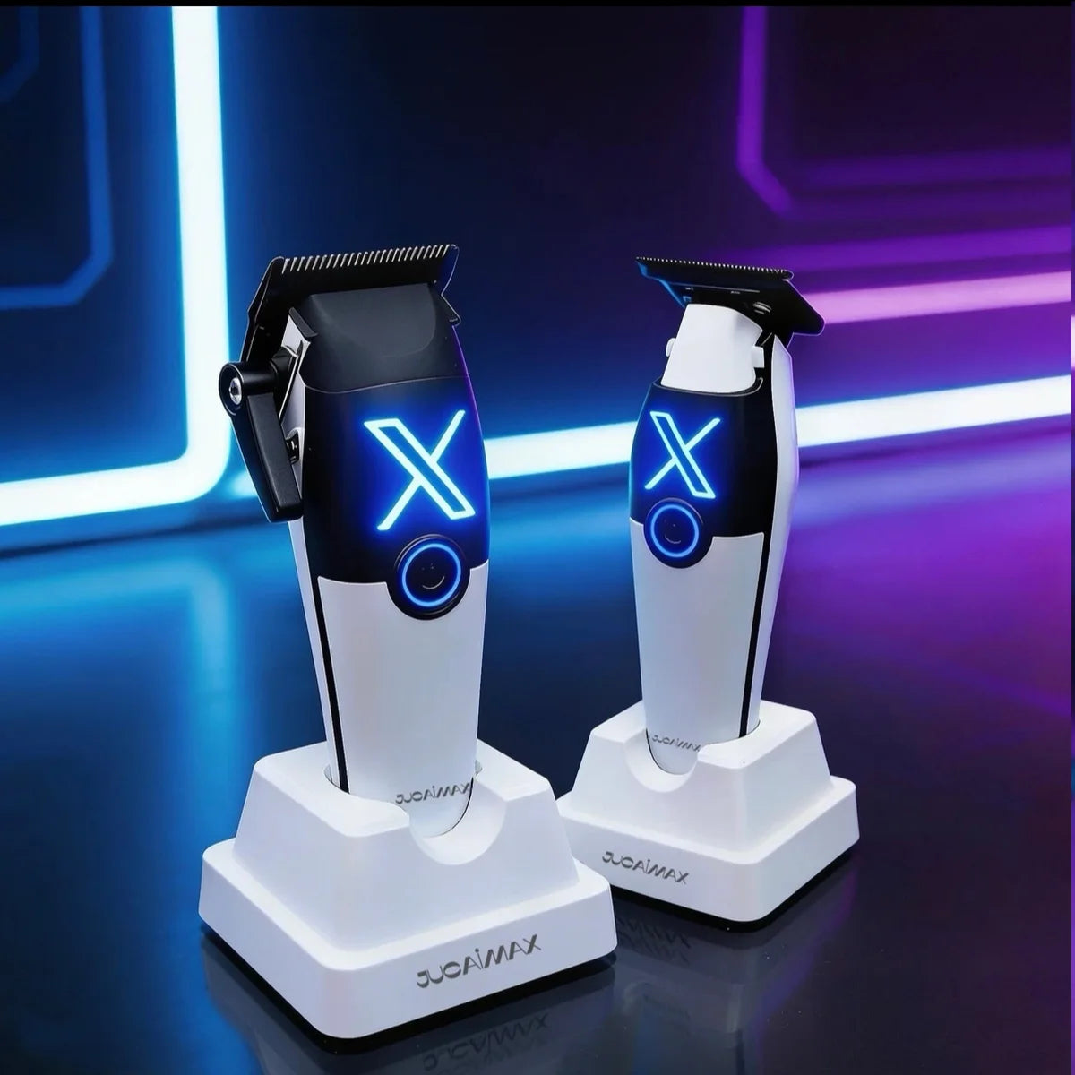 JUCAI X01 Professional Hair Clipper for Men Brushless Motor with Base Charger PHANTECHO2.0 DLCBlade Professional Barber Machines