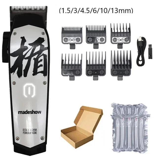 Madeshow M10 Professional Hair Clippers Hair Trimmer for Men Adjustable Cordless Hair cutting Machine For Barbers Beard Trimmer