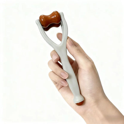 Hard Wood Double-sided Finger Massage Roller Hand Massager for Trigger Finger & Carpal Tunnel Pain Relief Portable Stress Relief