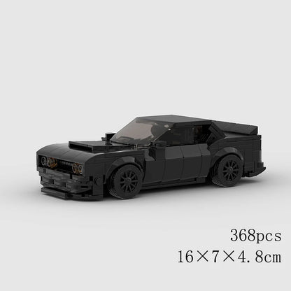Classical Car Speed MOC SUV Racing Police Model Building Bricks Roadster Vehicle City Super Race Blocks Technical Christmas gift