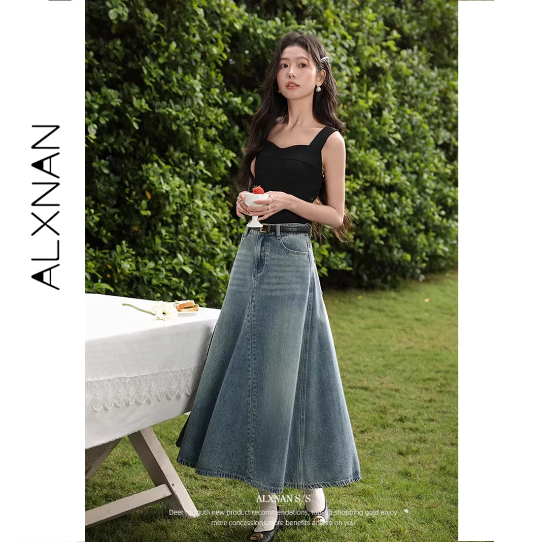 ALXNAN Black Tank Tops Women 2026 Summer Elegant Fashion Strapless Tank Top New Casual Cute Sleeveless Tops Female L53819