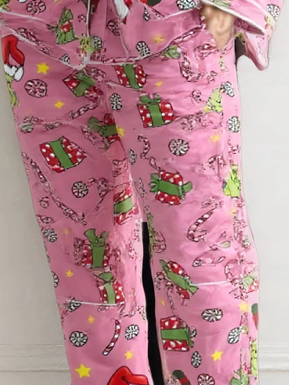 2025 Disney Inside Out 2 Pajamas Set 3D Print Cartoon Casual Men's Women's Long Sleeve Shirt Pajama Two Piece Home Wear Suit