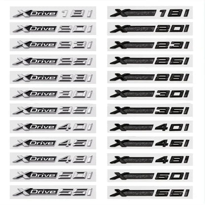 3D ABS Car Fender Rear Trunk Decal XDrive 18i 20i 23i 25i 28i 30i 35i 40i 45i 48i 50i 55i Emblem Badge For BMW X3 X5 X6 Sticker