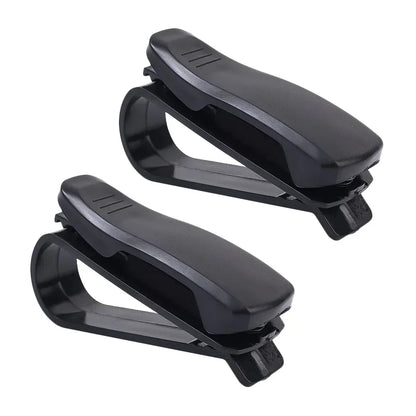 2/1pcs Auto Sun Visor Glasses Box Sunglasses Clip Card Ticket Holder Stand Universal Fastener Case Eyeglasses Car Accessories