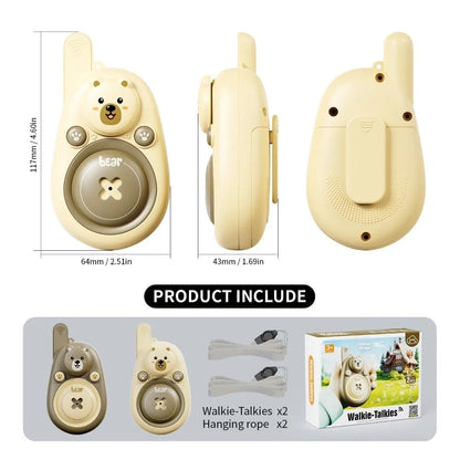 Remote Intercom 2pcs Walkie Talkies Radio Transmitter For Kids Remote Wireless Transmitter Page Cartoon Toys