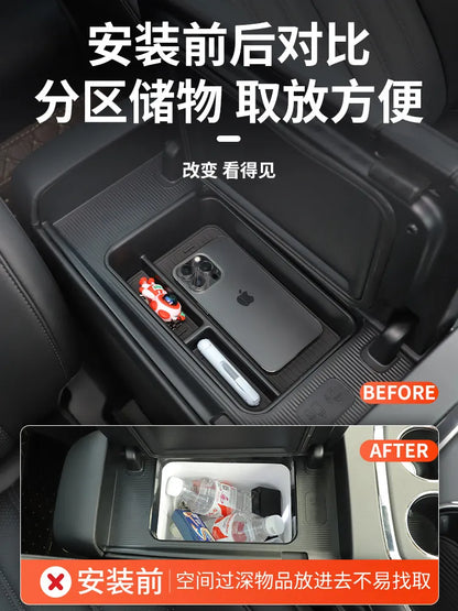 For GAC Aion V Plus 2025-2026 Center Console Organizer Box - Custom Storage Tray Insert for Armrest Compartment