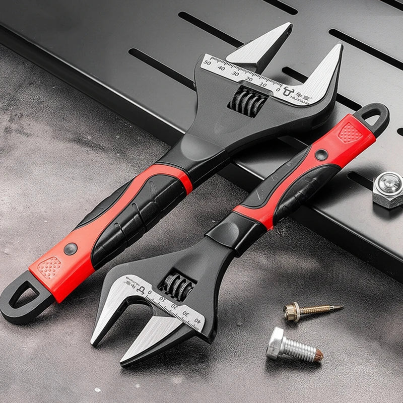 Adjustable large open end wrench Universal wrench CR-V Steel Machinery shop repair tool Car motorcycle bicycle wrench Hand tool