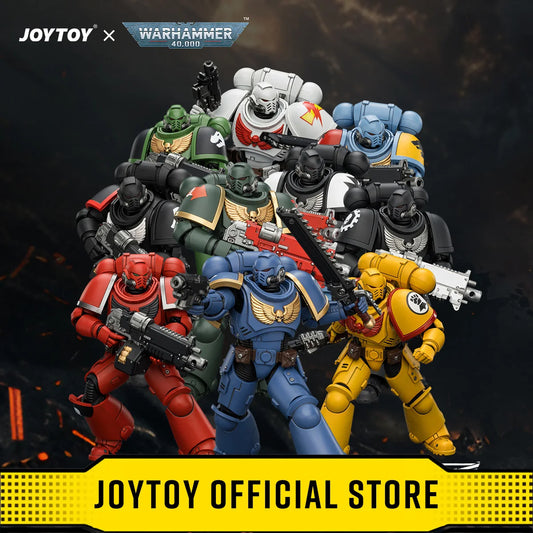 JOYTOY Warhammer 40,000 1/18 Action Figures Ultramarines Intercessor with Bolt Rifle, Bolt Pistol and Chainsword