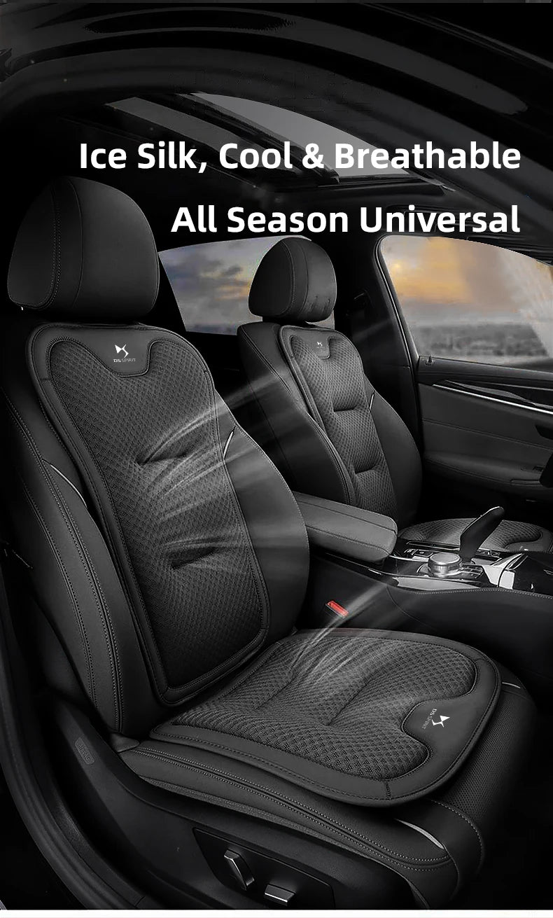 For DS SPIRIT DS3 DS4 DS5 DS6 DS7 Summer Ice Silk Car Seat Cushion All-Season Universal Front & Rear Seat Back Cushion Cool Pad