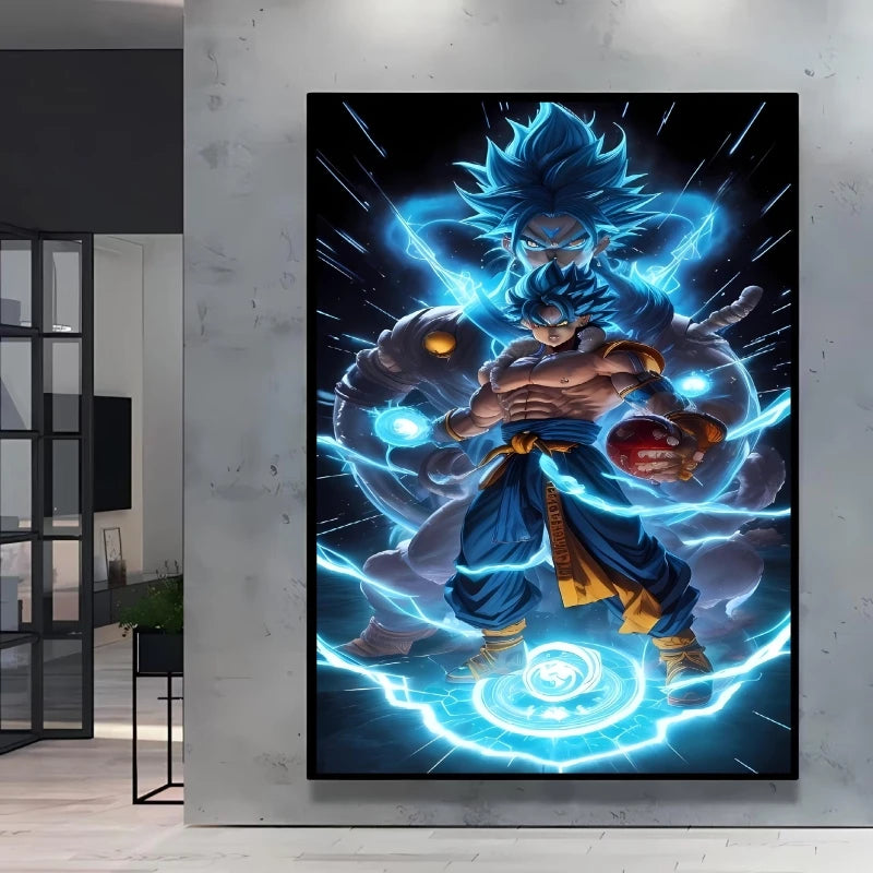 Canvas Posters Dragon Ball Goku Picture Children Gifts Home Decoration Waterproof Comics Pictures High Quality Wall Art Classic
