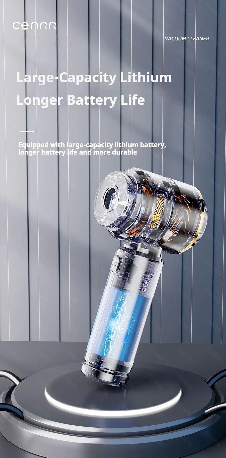 CENRR Car Vacuum Cleaner 998000PA Handheld Wireless Powerful Portable Vacuum Cleaner Home Appliance Cleaning Machine Car Cleaner