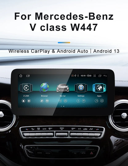 STWEINew Car Multimedia Wireless Android AUTO CarPlay 10.25 12.3inch Screen For Mercedes Benz V Class W447 V250 V260 V350 Screen