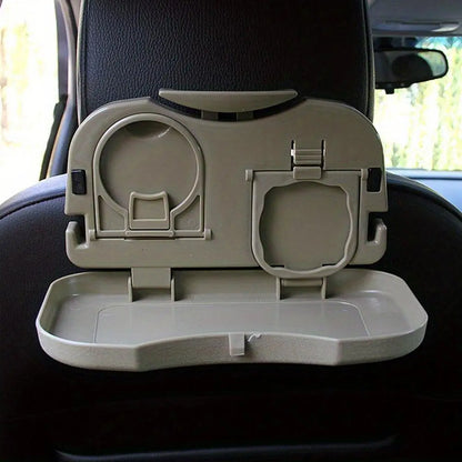 Car Mini Desk Handle Table Seat Back Holder Folding Meal Tray Drink Cup Coffee Stand Storage Case Off Road 4x4 Auto Accessories