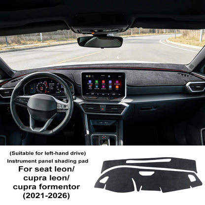 For Cupra Formentor/Cupra Leon/Seat Leon 2021 2022 2023 2024 2025 2026 Car Dashboard Cover Flannel Mat Avoid Light Pad