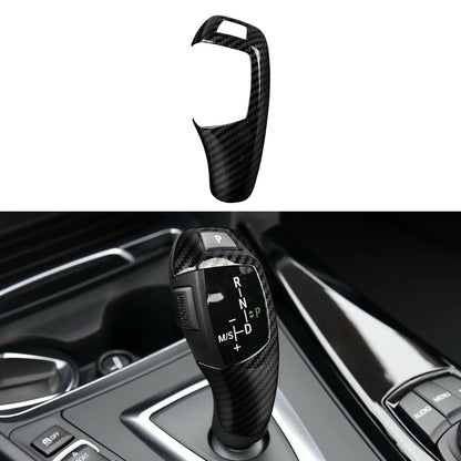 Car Center Console Dashboard Gear Shifter Panel For BMW F30 F31 F34 3GT F32 F33 F36 Trim Accessories, Carbon Fiber ABS Sticker