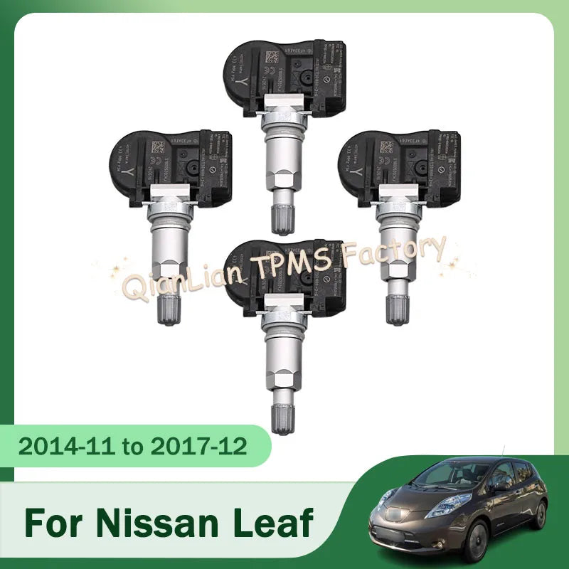 4pcs 40700-3AR1A TPMS Tire Pressure Monitor System For Nissan Leaf 2014 2015 2016 2017 433MHz Car Tire Sensor 407003AR1A