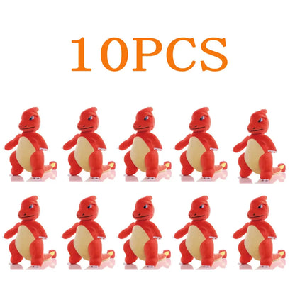 10pcs Pokemon Official Plush Toy - Charmander, Squirtle, Pikachu Plush, Bulbasaur Stuffed Animal Toy, Pokemon Doll Birthday Gift