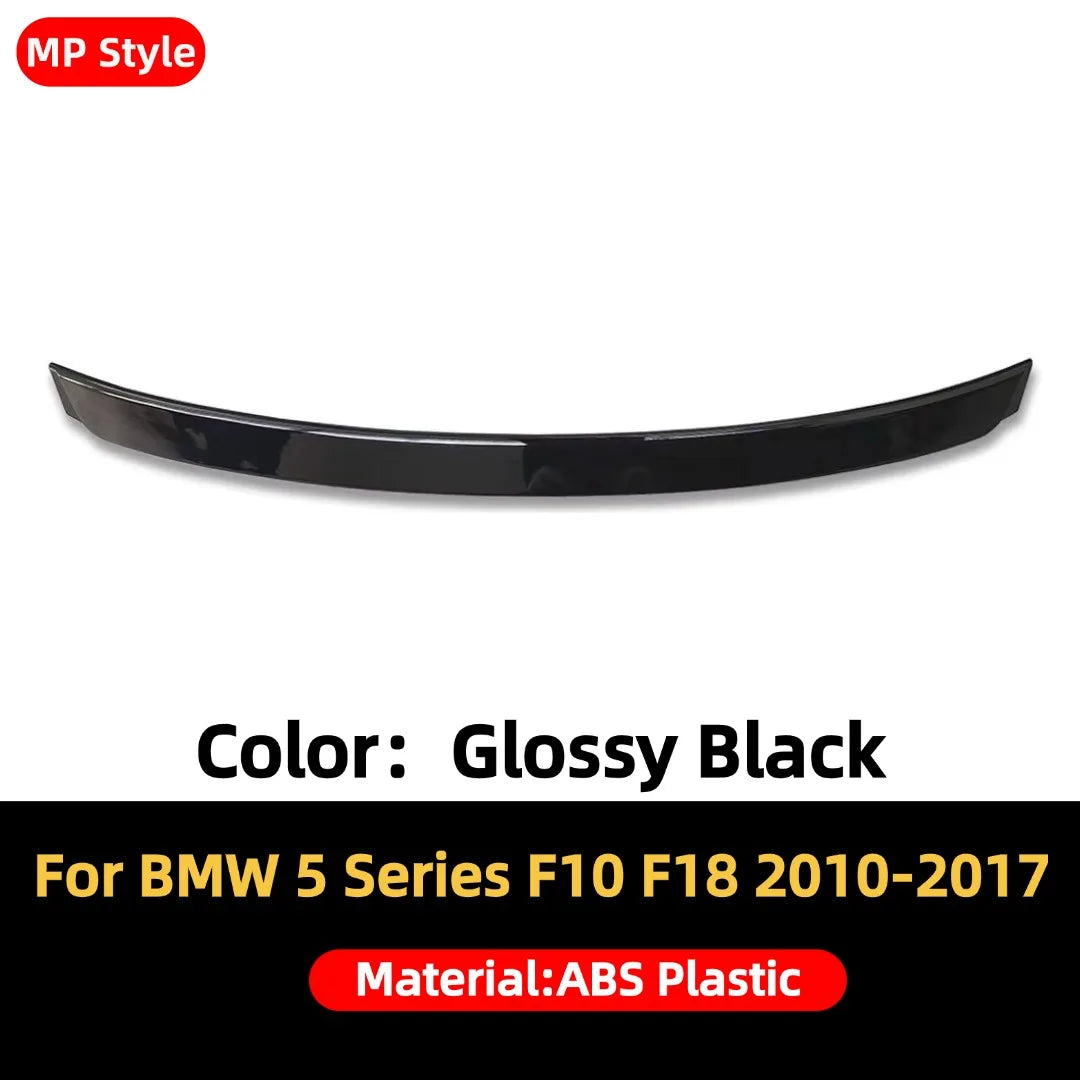 Rear Racing Roof Spoiler Wing Car Accessories Glossy Black Trunk Lip M5 M4 MP Style For BMW 5 Series F10 F18 2010-2017 520i 528i