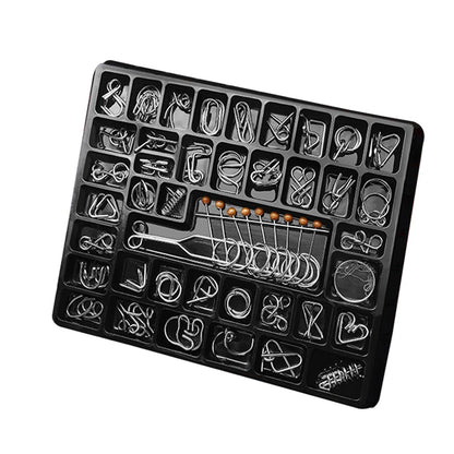 Disentanglement Iron Link Unlock Interlock Game Metal Puzzles Brain Teasers Iq Test For Adults And Children Educational Toys