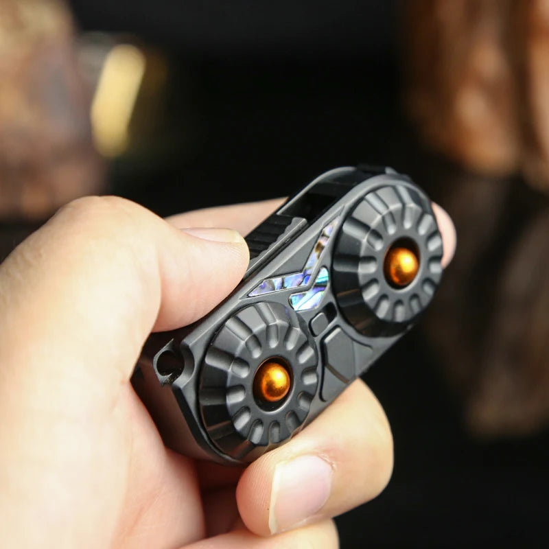 Owl EDC Magnetic Push Slider Stainless Steel Fidget Slider Toy Mechanical Slider 3IN1 Anxiety Anti Stress Sensory Toy Gifts