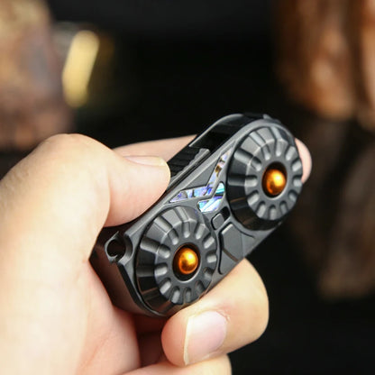 Owl EDC Magnetic Push Slider Stainless Steel Fidget Slider Toy Mechanical Slider 3IN1 Anxiety Anti Stress Sensory Toy Gifts