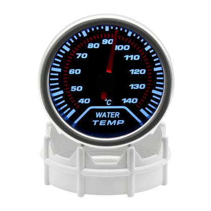 52mm Water Temperature Gauge with Water Temp Sensor Temp Joint Adapter Sensor 1/8 NPT Smoked Faced 40-140℃ Meter Auto White LED