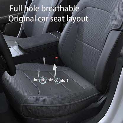 Car Seat Mats For Tesla Model Y L/ Y Juniper Breathable All Season Back Seat Pad Protector Covers Nappaleather Cushion Accessori