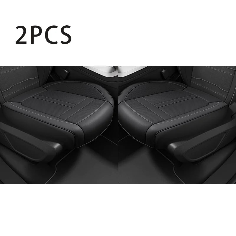 Universal PU Leather Car Seat Cover Full Wrap Anti Slip Vehicle Chair Protector Mat Waterproof Sweatproof Auto Seat Cushion
