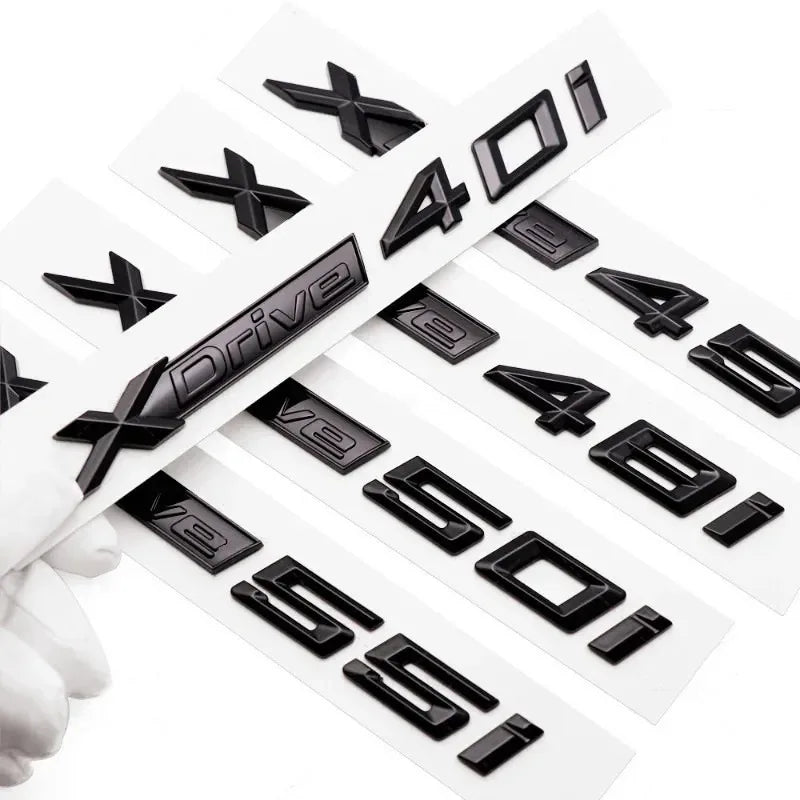 3D ABS Car Fender Rear Trunk Decal XDrive 18i 20i 23i 25i 28i 30i 35i 40i 45i 48i 50i 55i Emblem Badge For BMW X3 X5 X6 Sticker