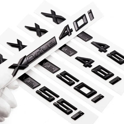 3D ABS Car Fender Rear Trunk Decal XDrive 18i 20i 23i 25i 28i 30i 35i 40i 45i 48i 50i 55i Emblem Badge For BMW X3 X5 X6 Sticker