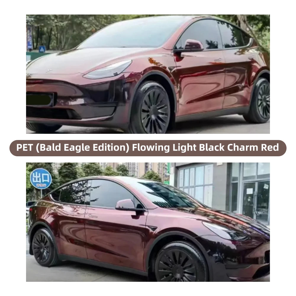 Streamer Black Magic Red Car Vinyl Wrap Full Body Film Self Adhesive Bubble Free Decorative Sticker 1.52x18m