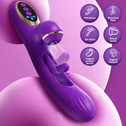 Sucking Flapping Vibrator for Women Clitoris G Spot Stimulator Dildo Tapping Vagina Massager Vibrating Adult Female Sex Toys
