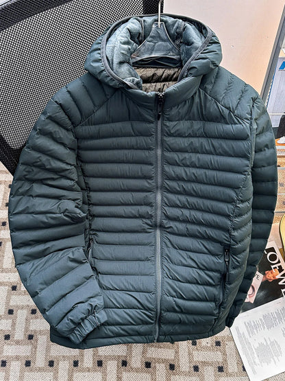 Men's down Cotton Jacket Lightweight Hooded Coat Trendy Winter Outerwear Warm Couples Cold-resistant Bread Style Clothing