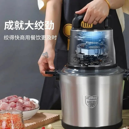 Large capacity electric meat grinder commercial household stainless steel mixing filling  electric food chopper  meat grinder