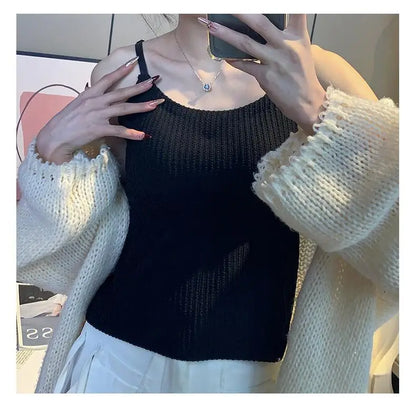 New 2025 Women's Slimming Long Tank Top Beautiful Back Bralette Innerwear Outerwear Base Layer Strap Vest Fashionable Polyest...