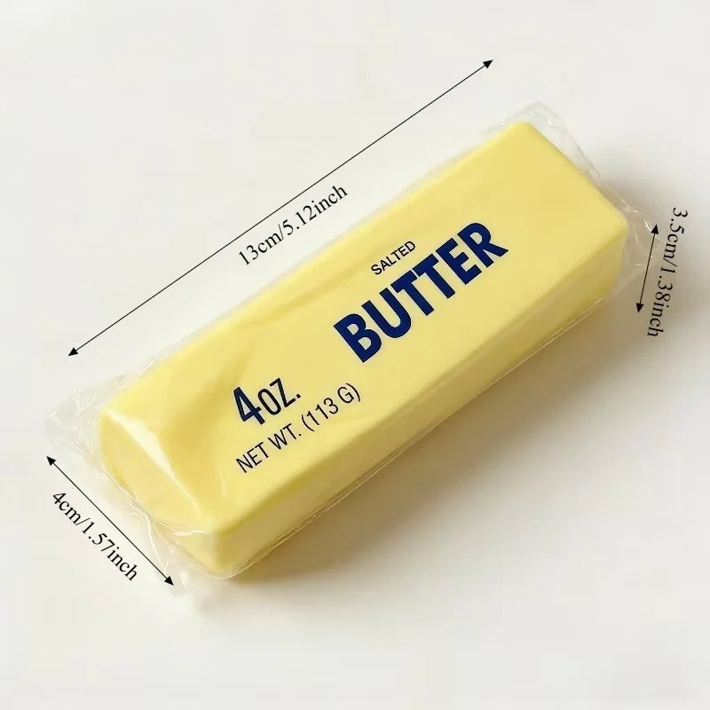 Squishy Simulation Big Butter Stick Fidget Toys Elastic Cube Cheese Stick Funny Squeeze Prank Toy Stress Anxiety Relief Game