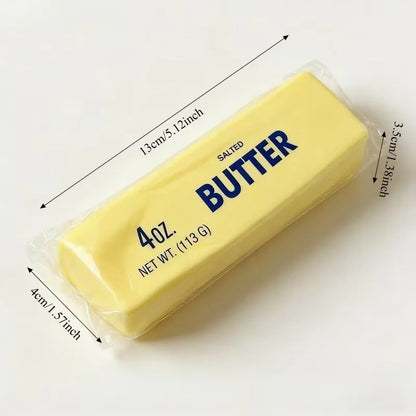 Squishy Simulation Big Butter Stick Fidget Toys Elastic Cube Cheese Stick Funny Squeeze Prank Toy Stress Anxiety Relief Game