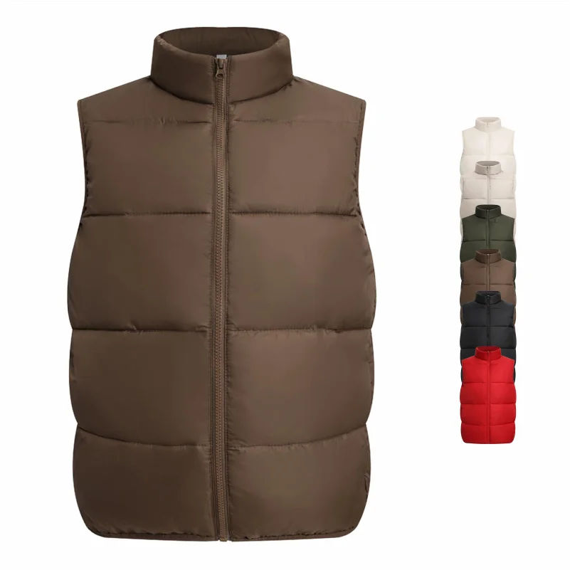 Men Jacket Sleeveless Vests Winter Jackets Man Casual Coats Men's Top Vest Cotton Thicken Waistcoat Unisex Work Group Uniform