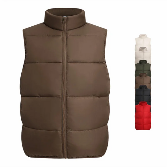 Men Jacket Sleeveless Vests Winter Jackets Man Casual Coats Men's Top Vest Cotton Thicken Waistcoat Unisex Work Group Uniform