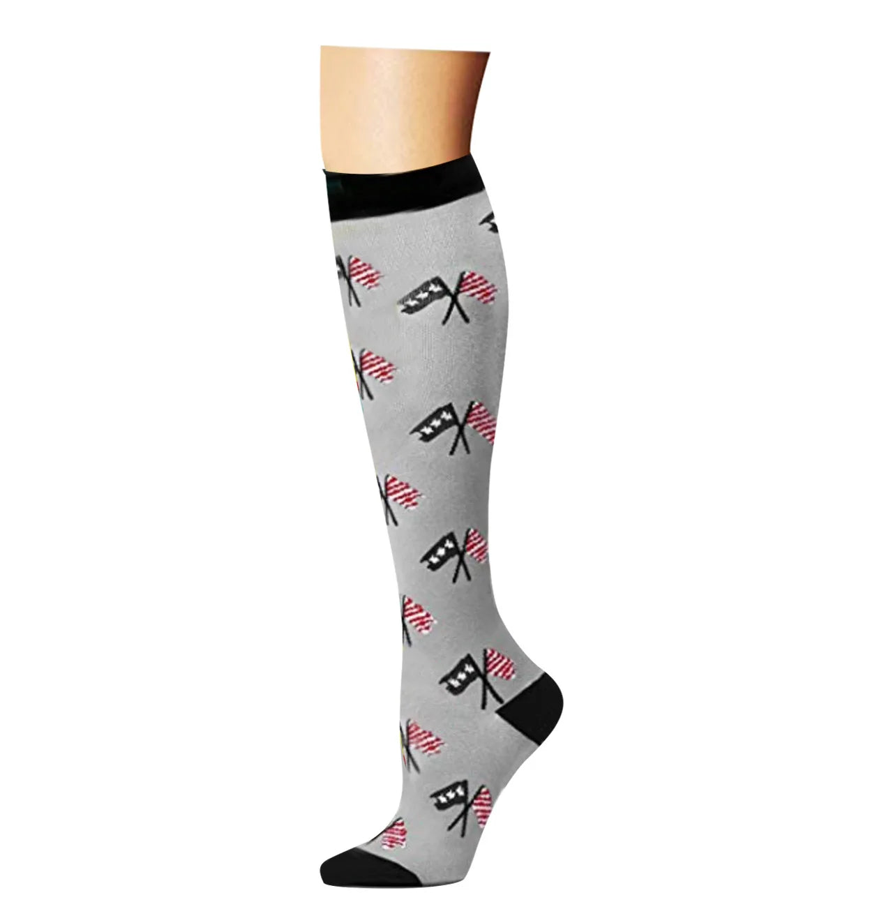 S-XXL Compression Socks Compression Socks for Varicose Vein Calf Riding Socks Stretch Open Toe Knee Socks