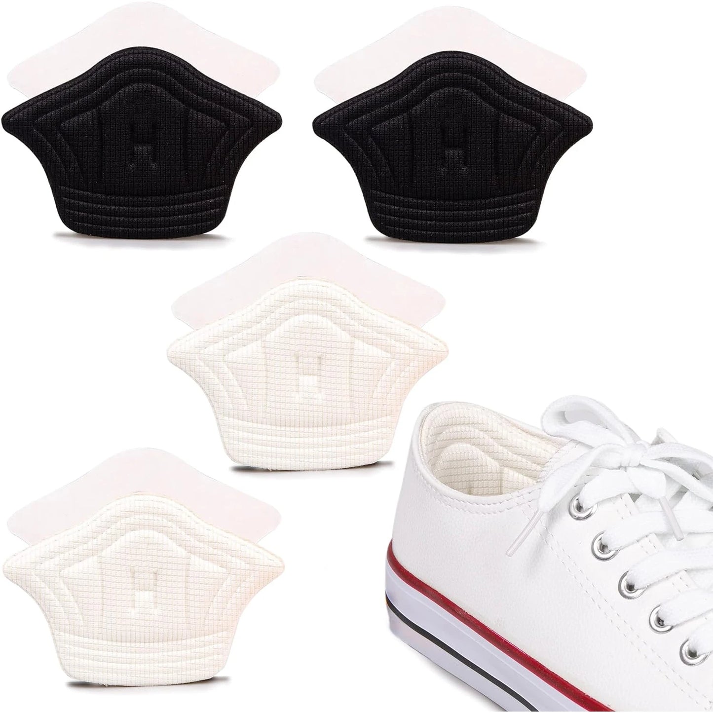 2/20PCS Adjustable Heel Insoles Shoe Pads for Sport Shoes Heel Protectors Back Stickers - Foot Pad Insole for Adjustable Size Fe