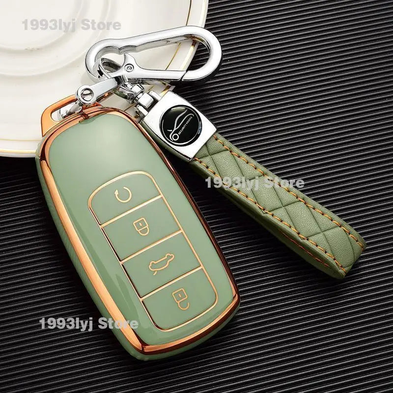 Car Key Holder Keychain For Chery Jaecoo 7 J7 Silicone TPU Case Key