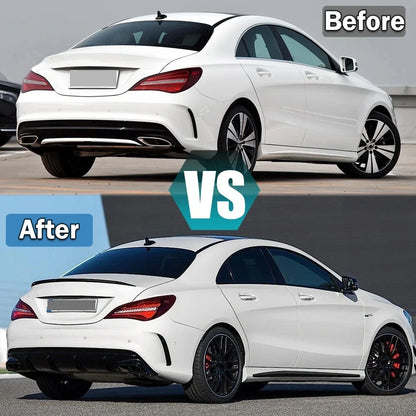 For Mercedes Benz CLA Class C117 C118 CLA200 CLA260 CLA45 AMG 2013-2023 Rear Wing Lip Car Rear Trunk Boot Lip Spoiler Wing