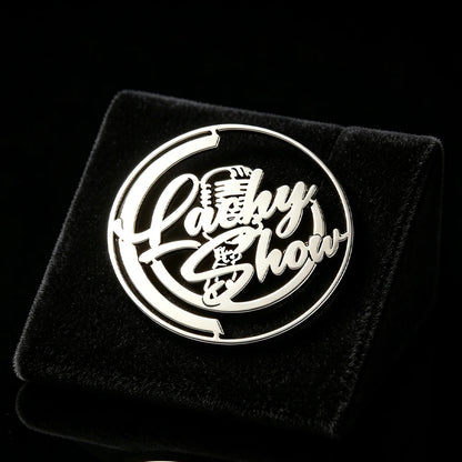Custom Studio Logo Brooch Stainless Steel Company Emblem Badge Personalized Custom Team Badge Corporate Logo Brooch Dropshipping